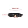 Alternative Fashion PU Leather Waist Belt Punk Rock Clothing Accessory Waist Girdle with Reinforced Metal Studs