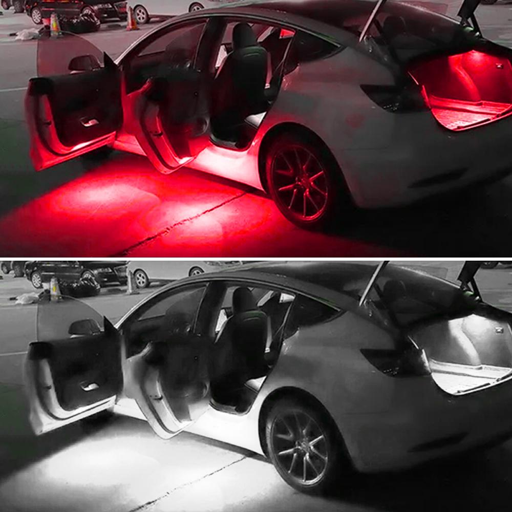 1PC Car LED License Plate Lights Number Plate Lamp Trunk Light Door Welcome Light Replacement Canbus Error Free Car 12V Light