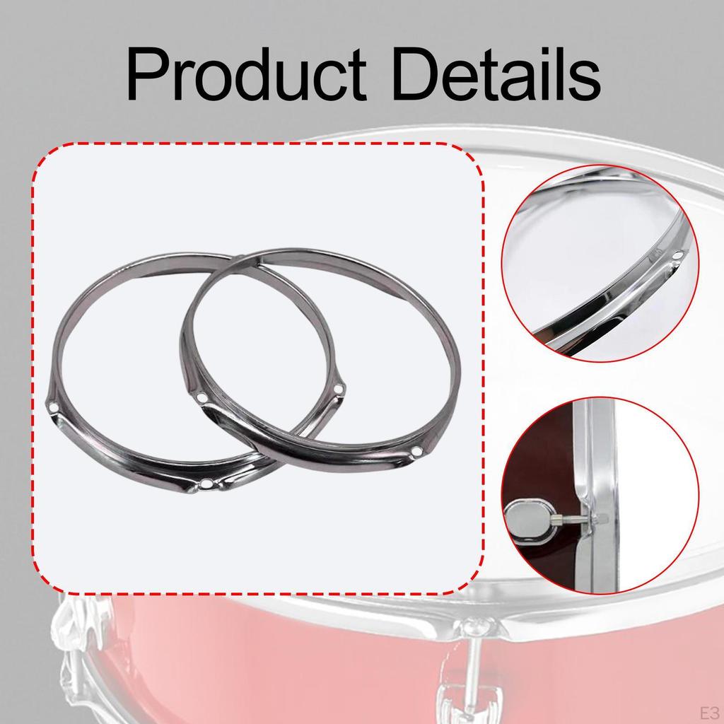 Bass Drum Hoops Teig 6 Loch DIY Herstellung Leichtes Zubehör Percussion Supplies Felgen