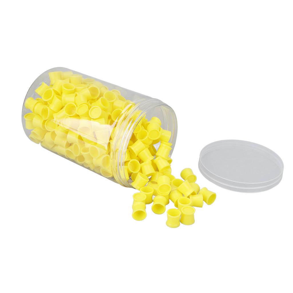 300pcs Tattoo Ink Cups Food Grade Silicone Multipurpose Disposable Tattoo Pigment Cups for Tattoo