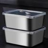 8pcs Stackable Stainless Steel Food Storage Containers with Airtight Lids, Suitable for Microwave and Meal Prep Use