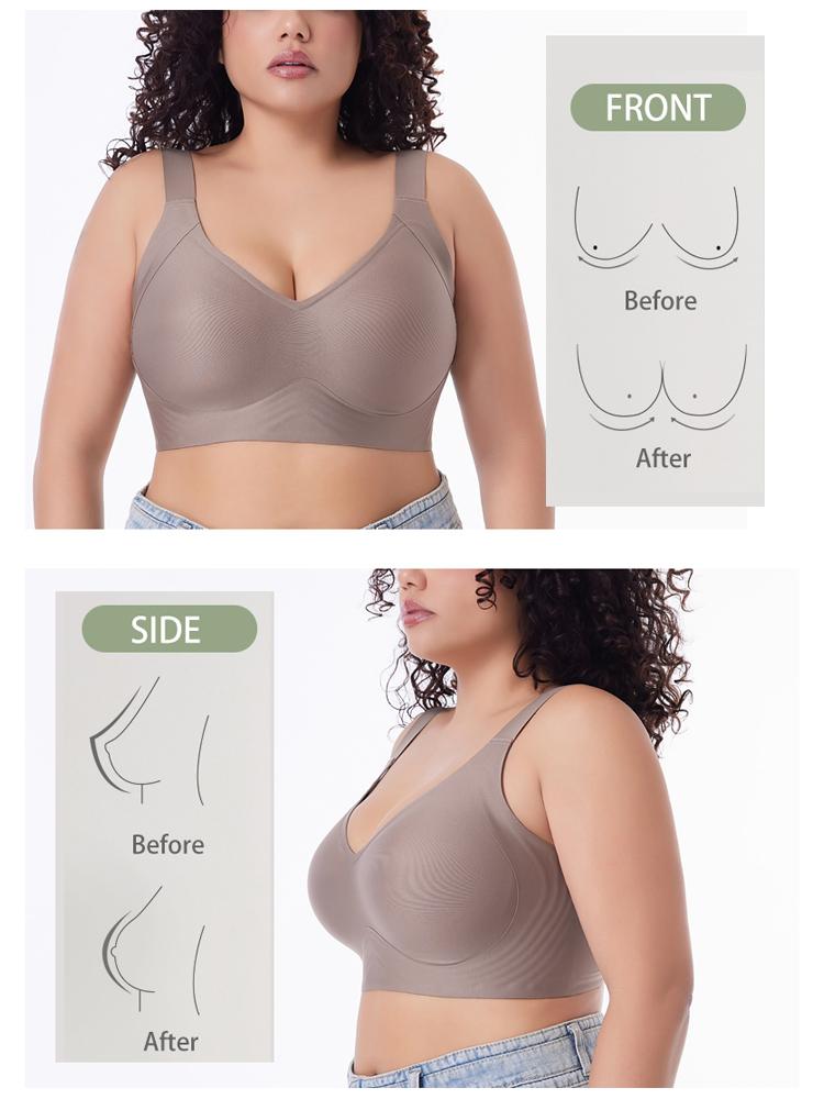 Seamless Push Up Bras for Women Plus Size Comfortable Wireless Bralette Active Brassiere Sexy Underwear Big Size Mto6XL