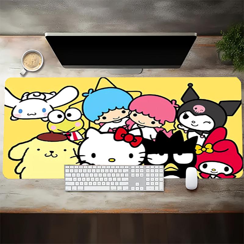 1pc Hello Kitty Friends Group Computer Pad with Vibrant Print, Mouse Pads for Desk,065
