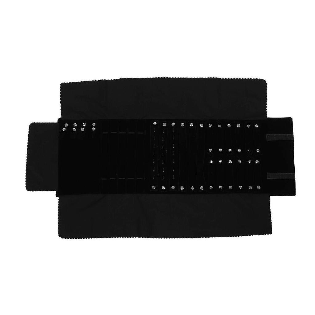 Travel Jewelry Pouch: Jewelry Organizer Roll for Rings Earrings Necklaces Watches Bracelets - Portable Trinket Storage Bag for Outdoor Business Trip a