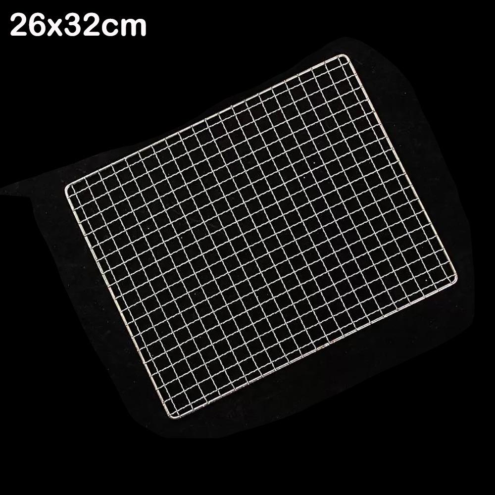 Stainless Steel BBQ Roasting Rack Reusable Baking Cooling Rack Grilling Net  Outdoor Barbeque Oven