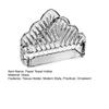 Tissue Holder, Crystal Glass Modern Style, Durable Scratch-Resistant Organizer, Dispenser for Restaurant Napkins Business