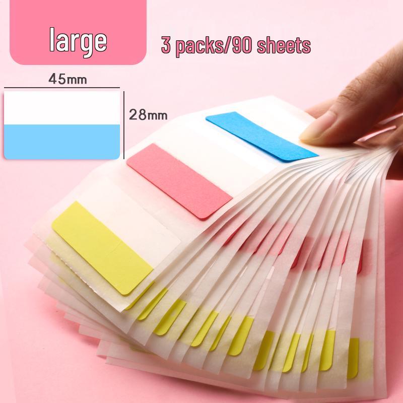 Transparent Writable Index Tabs for Students: Sticky Notes & Page Markers