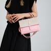 Candy Color Splicing Retro Texture New Style Trend Contrasting Color Fashion Casual Temperament Crossbody Small Square Bag