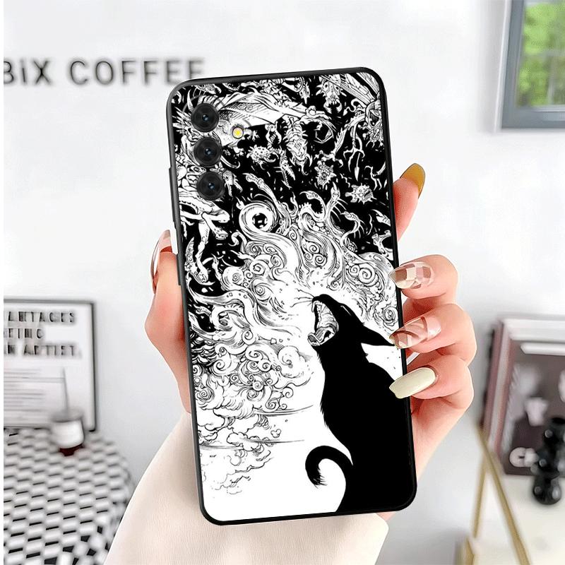 Black Cat Witch Aesthetics Soft Phone Case for Samsung A17 A37 A57 A16 A26 A36 A56 A15 A25 A35 A55 A14 A24 A34 A54 A13 A23 A33 A