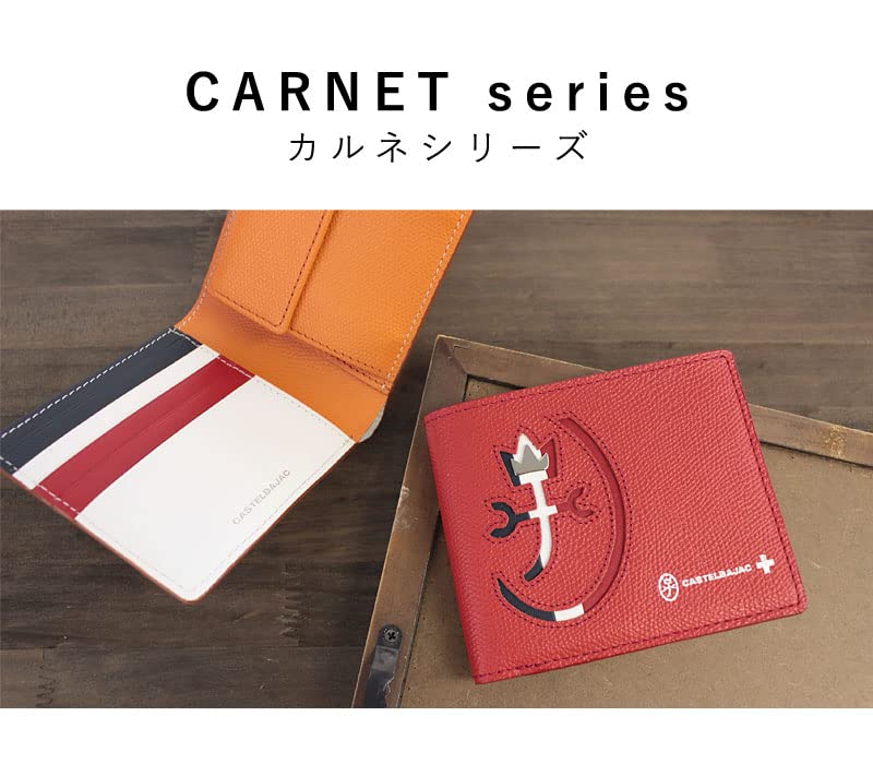 CASTELBAJAC Carne Bifold Wallet, Genuine Leather, Men's and Women's, 32613 (Black)