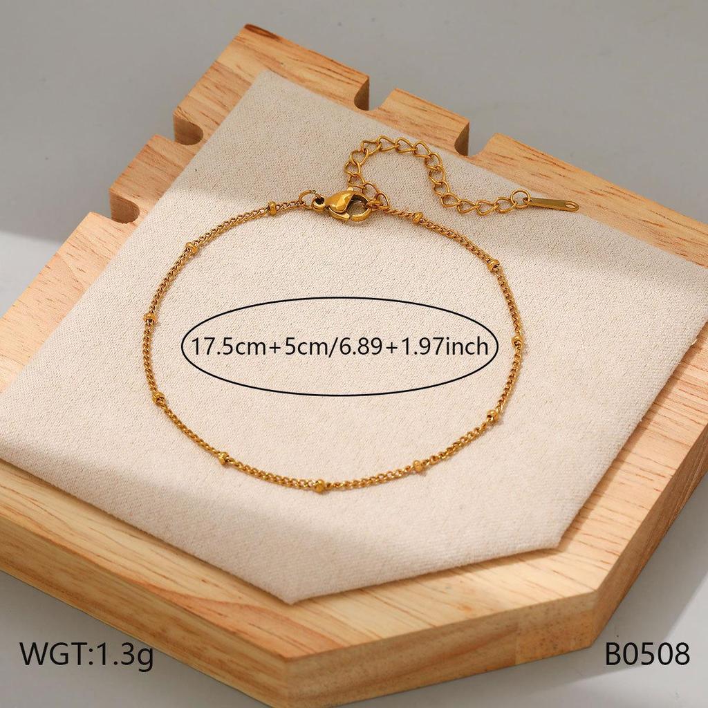 European & American Titanium Steel Bracelet: Light Luxury, Stackable, Colorfast Jewelry for Women