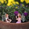 Resin Flower Fairy Boy & Girl Ornament - Creative Home & Garden Décor Gift