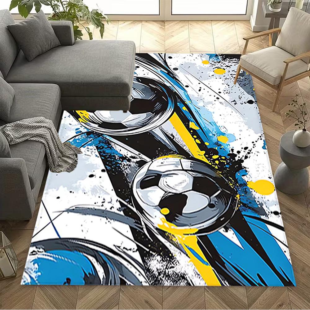 1pc soccer ball rug home carpet design for office decor gift living room bedroom