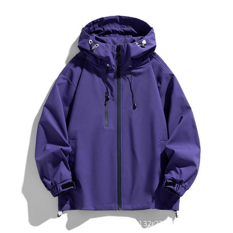 Outdoor Waterproof Windproof Mountain Jacket for Men and Women Spring Autumn Casual Tooling Jacket S