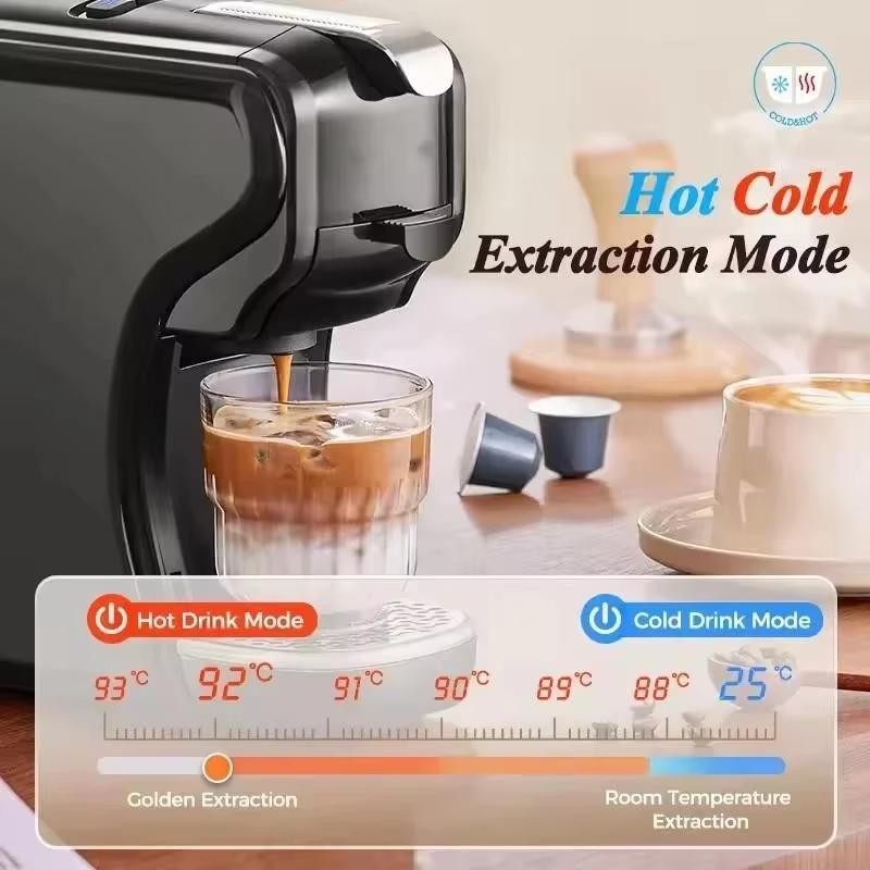 MK-611 220V 19Bar 3in1 Capsule Coffee Machine Portable Office Commercial Small Household Italian American Coffee Pot For DG Nes Capsule
