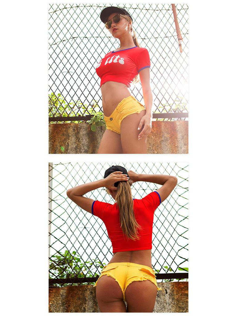 Horké Nové Letní Dámské Džínové Šortky s Nízkým Pasem pro Noční Klub & Bar - Sexy Dámské Oblečení