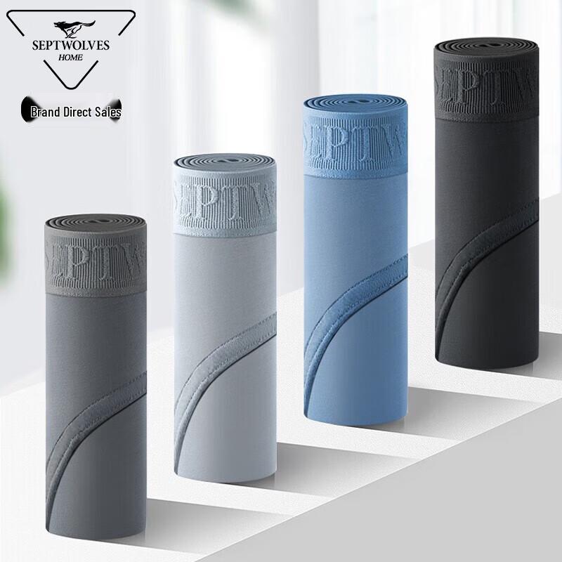 Sevenwolves Men's Anti-Mite 7A Antibacterial Breathable Briefs