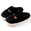 Autumn and winter cotton slippers plush simple couple home indoor plush warm wear-resistant shoes