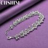 Pulsera CHSHINE de plata de ley 925 con cuentas de uva mate para mujer, joyería con abalorios de moda