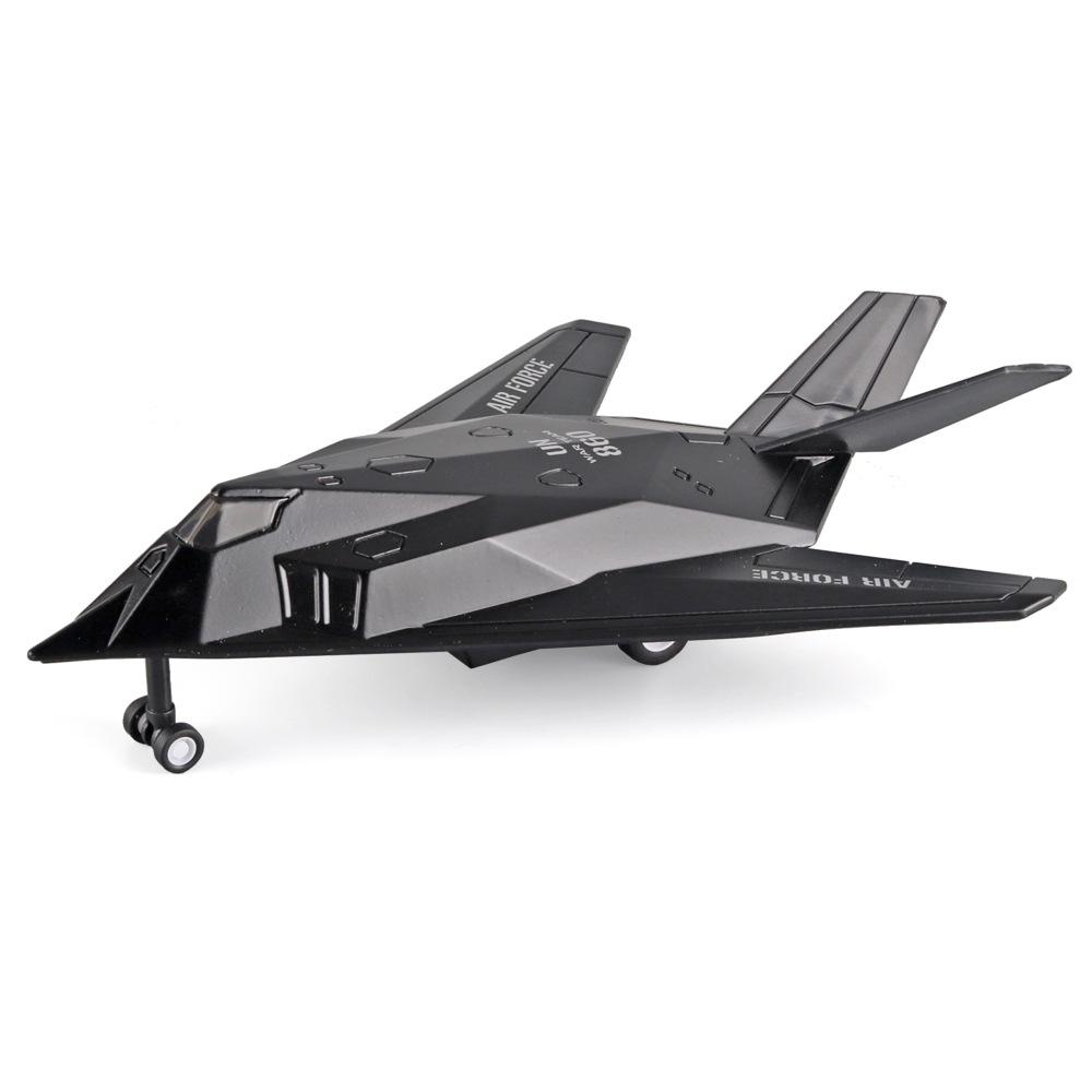 

American F117 Stealth Fighter Model Kit Alloy Aircraft Model Metal Diecast Toy Collection Simulation Light Aviation Toys For Boy