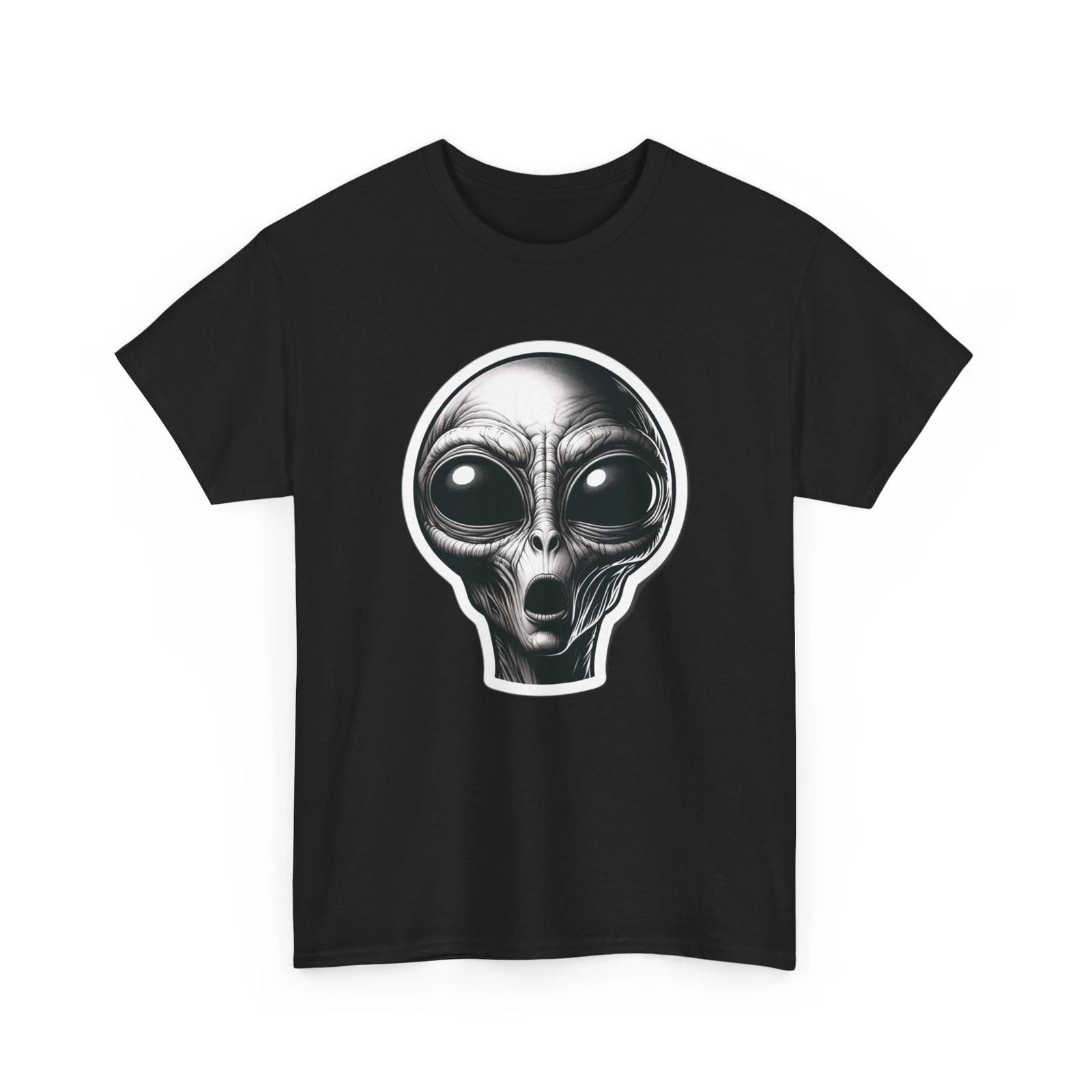 Unisex Adult T Shirt Suprised Extraterrestrial Alien Surprise Sci Fi Gift Idea L