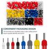 750pcs Twin Wire End Ferrules Set 0.5 - 10 Mm² Double Wire End Ferrules Insulated Wire Ferrules Cable End Ferrules for Wire Conn