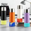 Portable Bottle Sleeve for Commute Silicone Cup Boot, Fish Scale Pattern Decor, Soft Elastic Water Protector Protective Sleeve, Anti-Slip Bottom Cover
