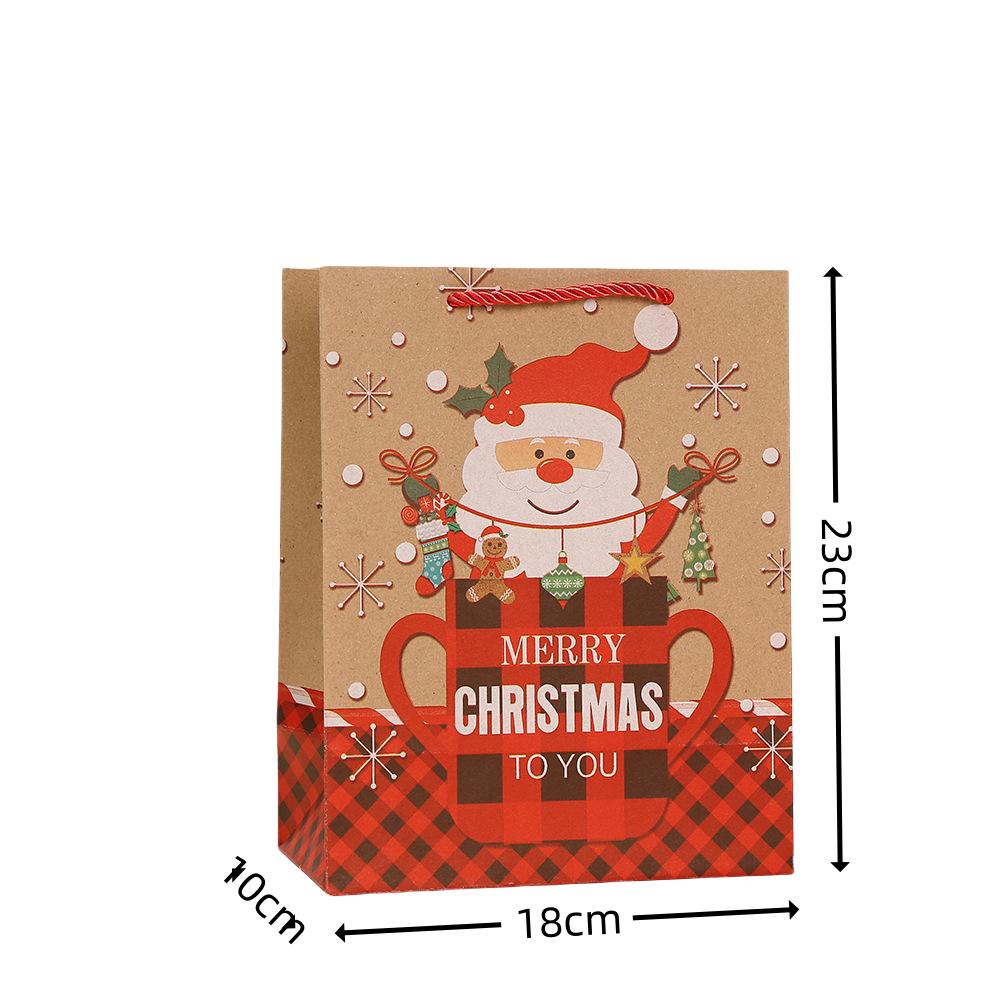 StoBag christmas kraft paper bags for sweets gift wrapping bags reusable tote luxury designer bags santa holiday candy treat