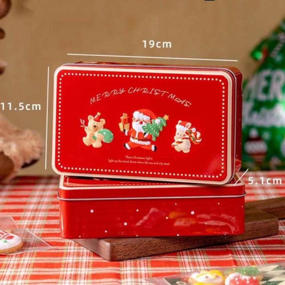 

Empty Cookie Tin Box Metal Biscuit Packaging Iron Can Gift Packaging Box Christmas Gift Packing Style 5
