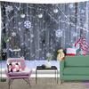 INS Style Christmas Wall Tapestry for Bedroom and Living Room, Brushed Cloth, 90g/sqm