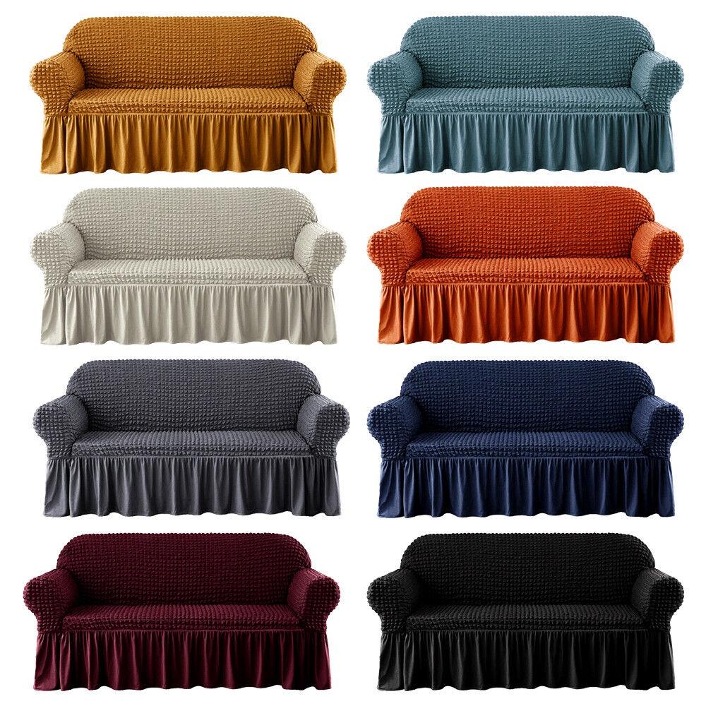 Skirted Sofa Cover Stretchable And Durable Material For All Couches