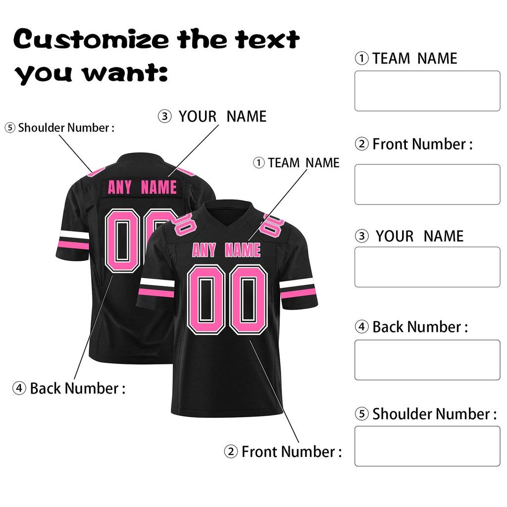 Custom Football Jerseys Personalized Printed Team Name & Number Sports Uniform For Men Women Youth
