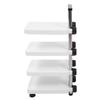 Multifunctional Pan Pot Rack 4 Tier Adjustable Pan Organzier Rack Space Saving Kitchen Storage