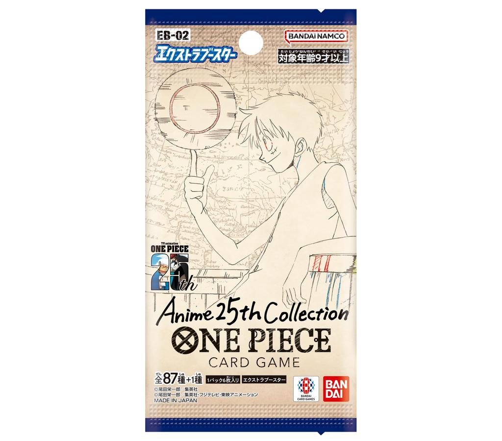 Bandai ONE PIECE Card Game Extra Booster Anime25th Collection 24 Packs Target 9 Years Old and Above [EB-02] (BOX) Age