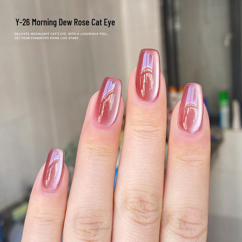 

2025 Гель-лак «Кошачий глаз» Лунный белый: Отбеливающий керамический лак для ногтей для маникюра