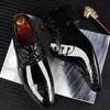Lässige Business-Schuhe für Herren, formelle Schnürschuhe, Brogue-Schuhe aus schwarzem PU-Leder für Herren, Hochzeit, Party, Büro, Oxfords