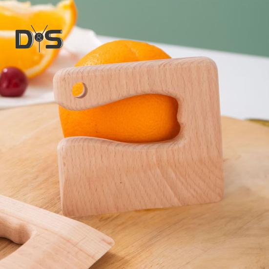 Children's Wooden Knife Kid Safe Vegetable Cutter Educational Cooking Toy Pretend Play Cutter for Toddlers Cutting And Cooking Vegetables Fruits