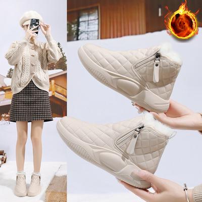 Women's Cotton Shoes Winter Plus Velvet Shoes Women Students Warm Thick-soled Casual Shoes Woman Outdoor Snow Boots Botas Mujer