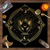 1 stuk Tarotkaart tafelkleed, mystiek runen astrologie altaarkleed, heksenhut decoratie tafelkleed, kaartspel tafelkleed