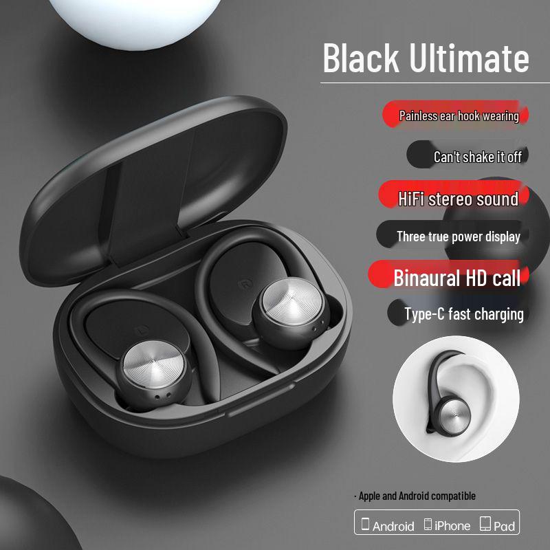Huawei Android Apple OPPO Xiaomi Wireless Bluetooth Earbuds with Ultra-Long Battery Life for Sports