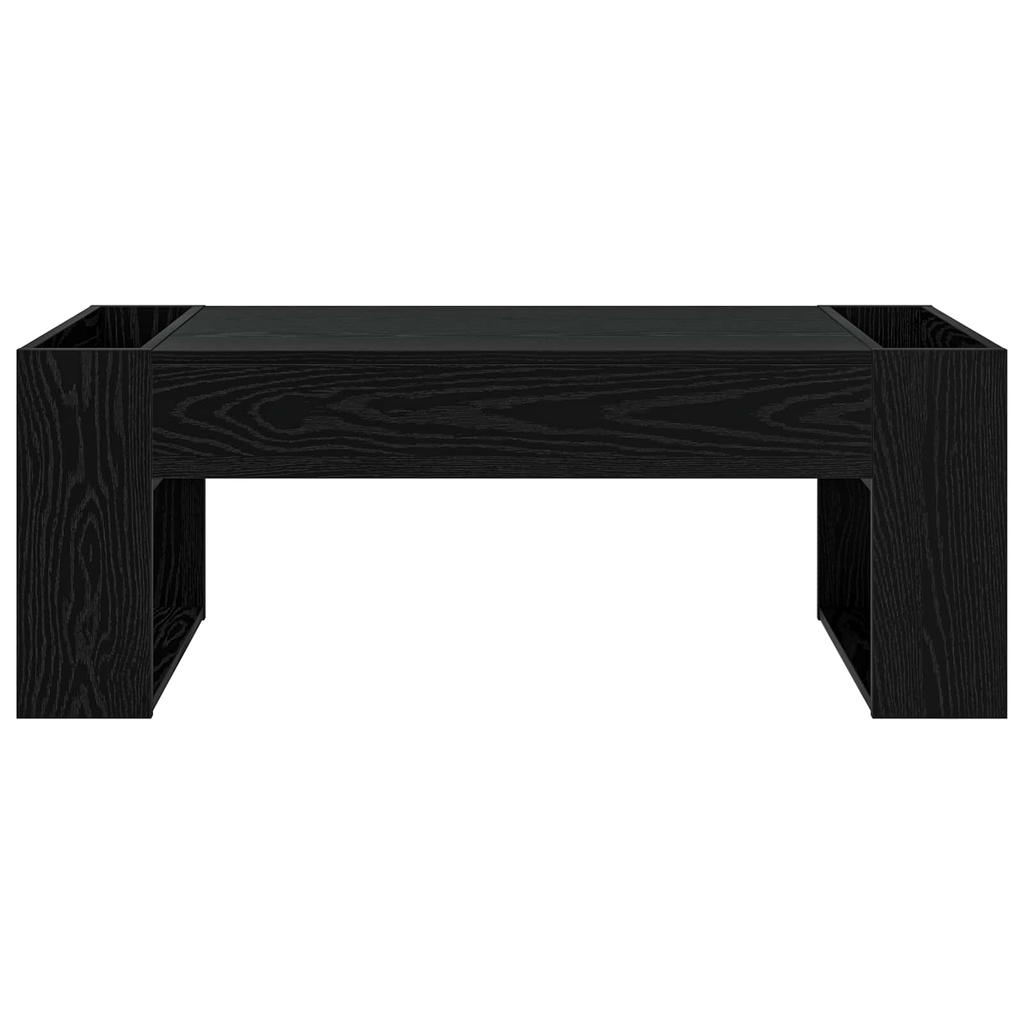 Coffee Table Black Oak Look 110 x 50 x 41 cm Engineered Wood