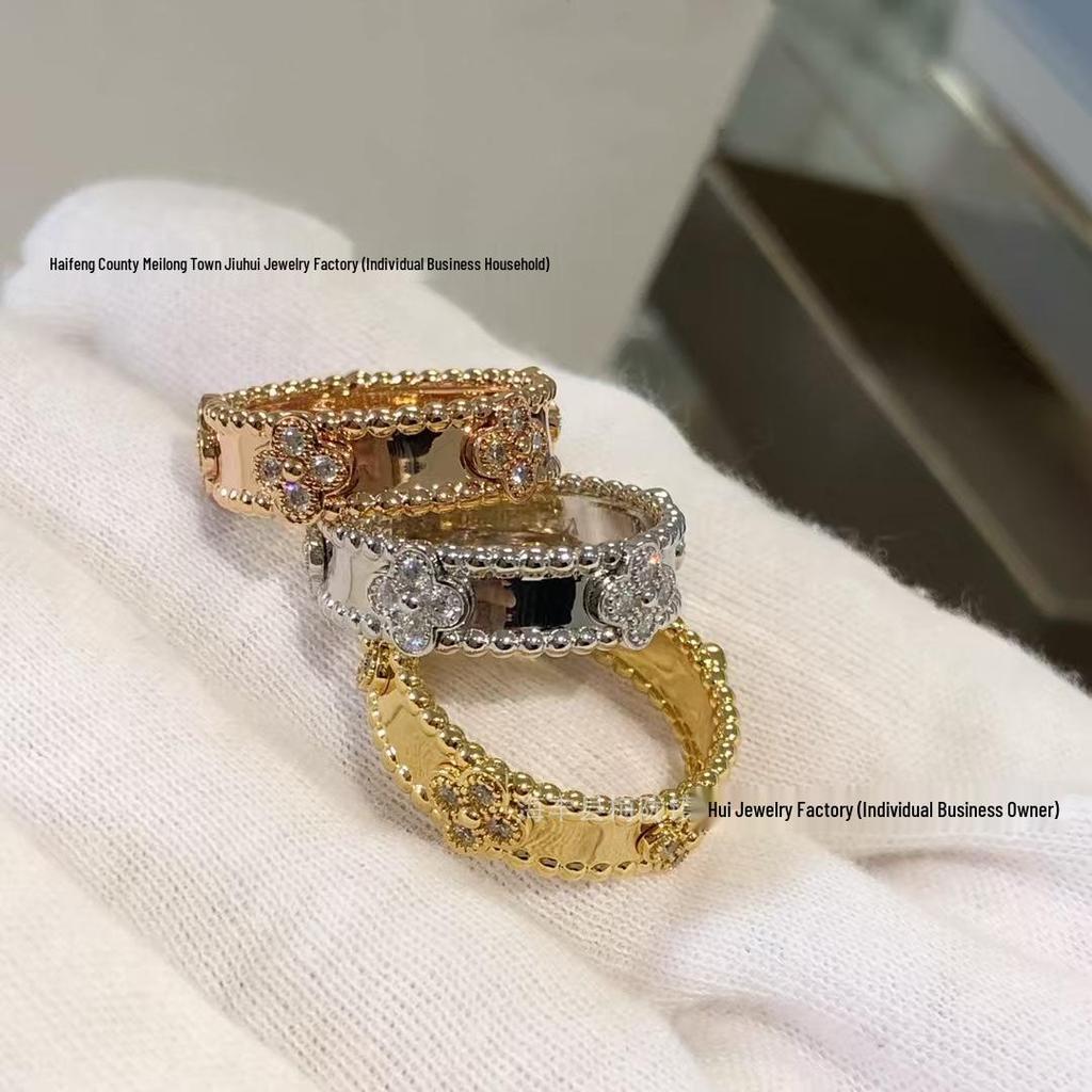 Bague Kaleidoscope Plaqué Or Rose 18 carats: Accessoire de Luxe Élégant et Élégant pour Femme