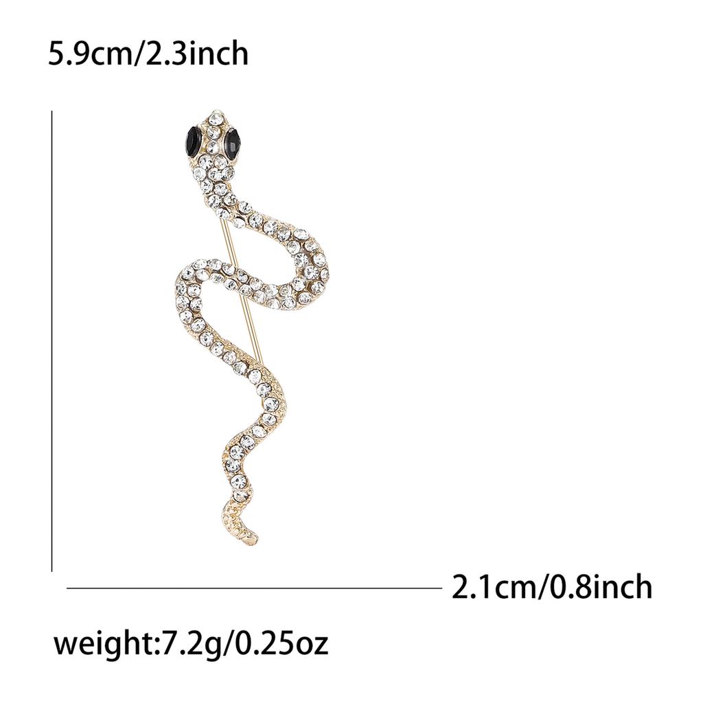 Broșă cu șarpe din aliaj de gamă înaltă, versatilă, creativă, versatilă, costum pentru bărbați și femei, haină, corsaj, bijuterii