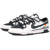 Nike Pantofi de skateboard Dunk RISK cu tematică de curse, Akiyama Antiderapant Ușori cu profil redus pentru bărbați Negru Alb DJ6188-002(Echipa27-)