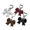 Sweet Bows Keychain Car Key Chains Bowknot Keyring Bag Charm Handbag Charm Lovely Heart Keyholders Phone Charm