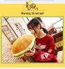 Adorable Hamburger Plush Pillow Toy - Office Lumbar Support, Children's Birthday Gift with Long Fries Design
