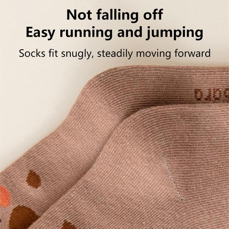 5Pairs Cartoon Capybara Print Mid-Tube Socks Breathable Soft Casual Socks Unisex Autumn Winter Coffee Keep Warm Mid-Tube Socks