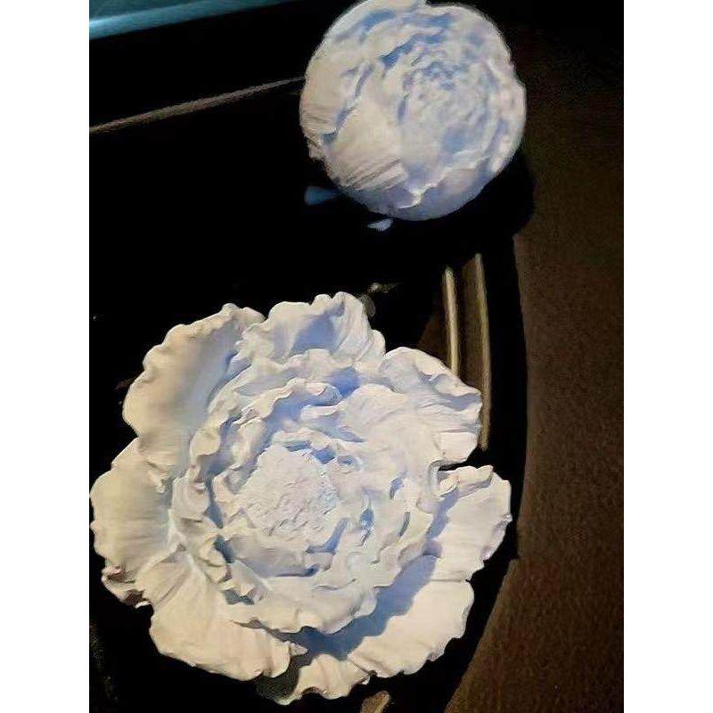 Car Perfume Aromatherapy Peony Flower Diffuser Stone Car Air Conditioner Car Vent Decoration