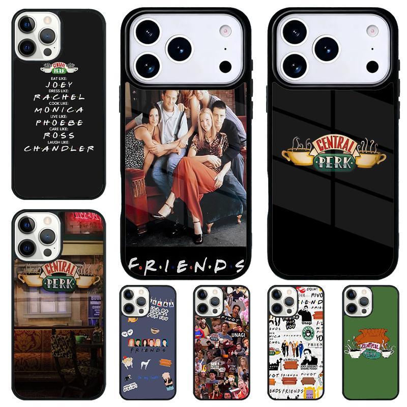 Central Perk Coffee Friends TV Phone Case for iPhone 17 Air 16 15 11 12 14 13 Pro Max Shockproof Cover