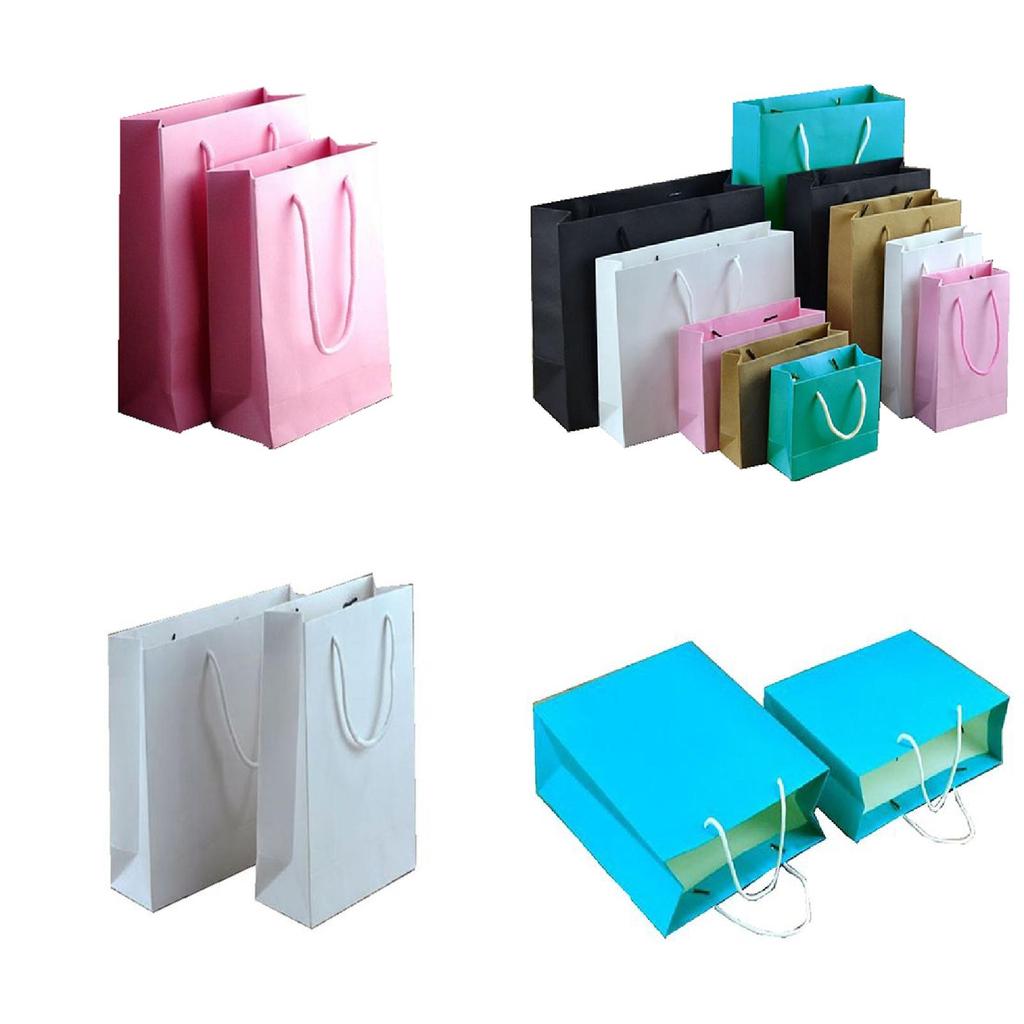 Vintage Paper Gift Bags Set For Weddings Parties And Gifts